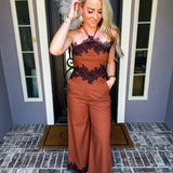 Amber Lane Wide Leg Trousers