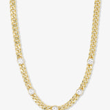 Julian 5 Diamond Necklace 16" - Gold