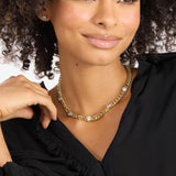 Julian 5 Diamond Necklace 16" - Gold