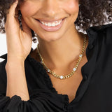Julian 5 Diamond Necklace 18" - Gold