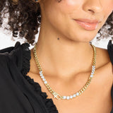 Julian's Obsessed With Diamonds Necklace 18" - Gold