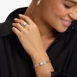She's On Point Lasso Cuff - Silver