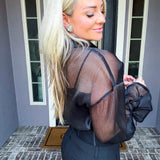 Midnight Avenue Sheer Blouse