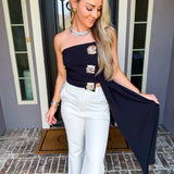 Cover Girl Asymmetrical Drape Top