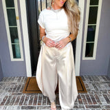 Luxe Blanc Harem Pants