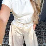 Luxe Blanc Harem Pants