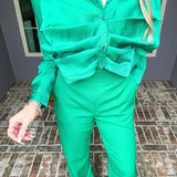 Endless Afternoon Green Jumpsuit