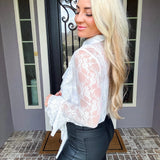 Ruffle Romance Lace Blouse