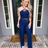 Dramatic Gold Detail Top