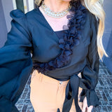 Paris After Dark Rose Blouse