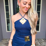Dramatic Gold Detail Top