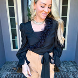 Paris After Dark Rose Blouse