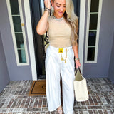 Designer House Gold Belted Trousers