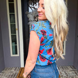 Blissful Garden Rose Blouse