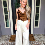 Refined Icon Silk Trousers