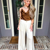 Refined Icon Silk Trousers