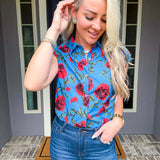 Blissful Garden Rose Blouse
