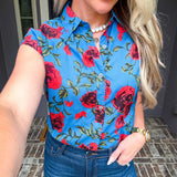 Blissful Garden Rose Blouse
