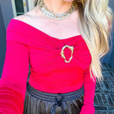 Desire Gold Detail Top