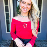 Desire Gold Detail Top