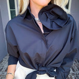 Bloom After Dark Flower Blouse