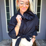 Bloom After Dark Flower Blouse