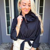 Bloom After Dark Flower Blouse