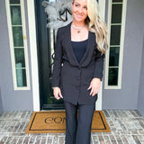 Demure Rosette Blazer