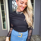 Downtown Diva Mesh Top