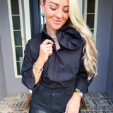 Bloom After Dark Flower Blouse