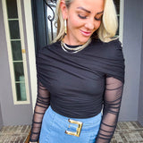 Downtown Diva Mesh Top