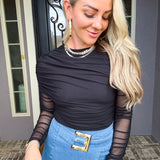 Downtown Diva Mesh Top