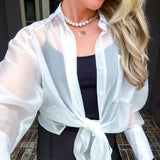 Sweet Grace Sheer Blouse