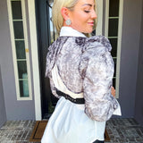Fashion Favorite Abstract Belted Top