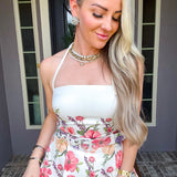 Garden Couture Floral Belted Top