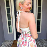Garden Couture Floral Belted Top