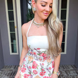 Garden Couture Floral Belted Top