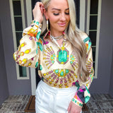 Royal Vault Gem Blouse