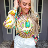 Royal Vault Gem Blouse