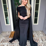 Viral Entrance Cape Dress