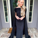 Viral Entrance Cape Dress