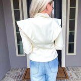 Haute Authority Style Blazer - Cream