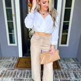 Uptown Edge Zipper Trousers