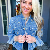 Aphrodite Pearl Denim Jacket