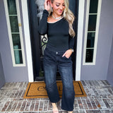Fashionably Chic Barrel Jeans