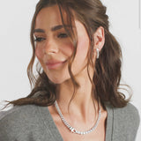 Pavé Julian Loves Diamonds Necklace 18" - Silver