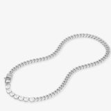 Pavé Julian Loves Diamonds Necklace 18" - Silver
