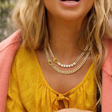 Pavé Julian Loves Diamonds Necklace 18" - Silver