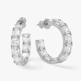 The Queens Hoops 1" - Silver