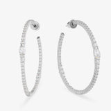 She's So Extra Hoops 2" - Silver